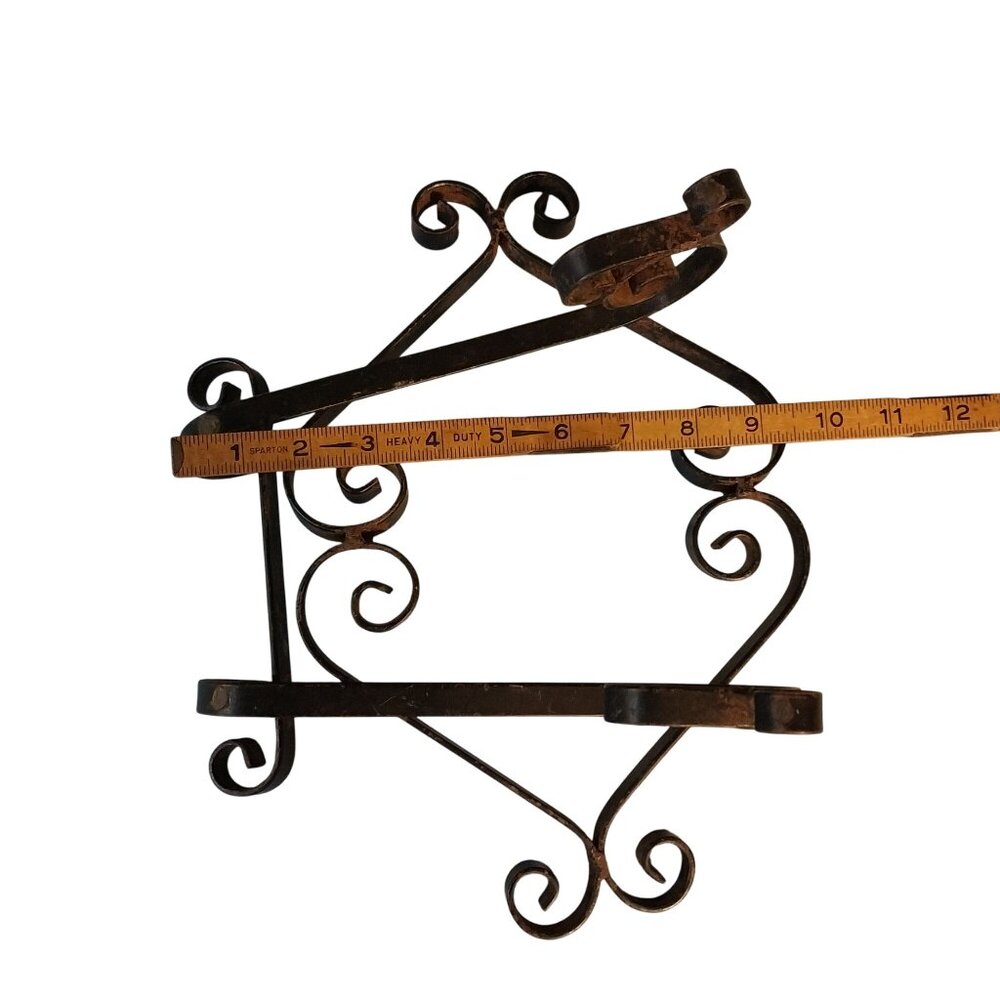 Elegant Black and Brown Wrought Iron Easel - Picture 8 of 8